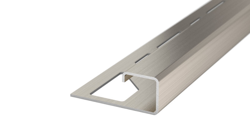 Prinz Vierkantprofil 11 mm - Nr. 760 - Edelstahl gebürstet - 300 cm