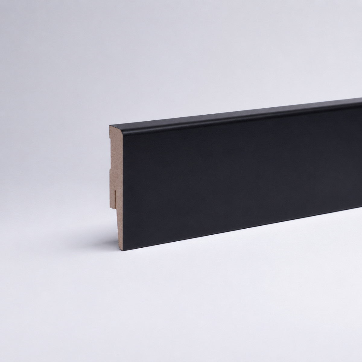 Sockelleiste Weimarer Profil 80 mm MDF - Schwarz