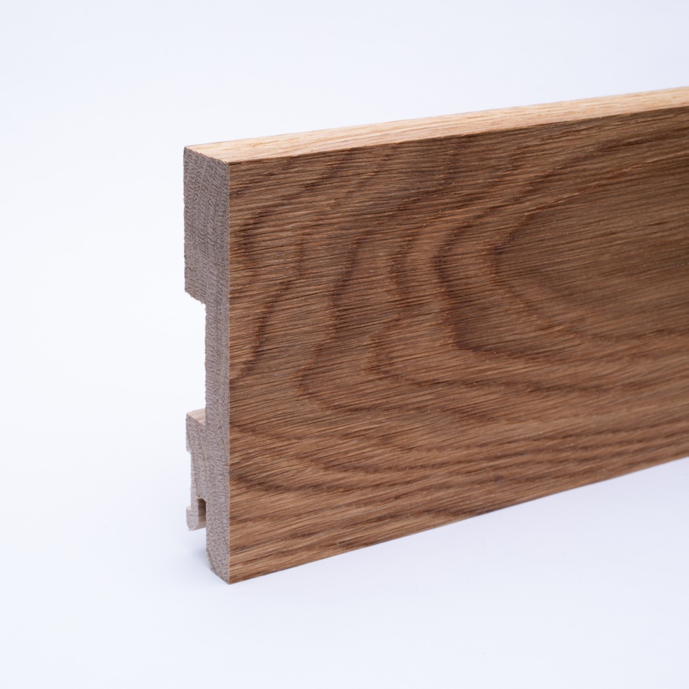 solid wood skirting 100mm quadrangular oiled oak