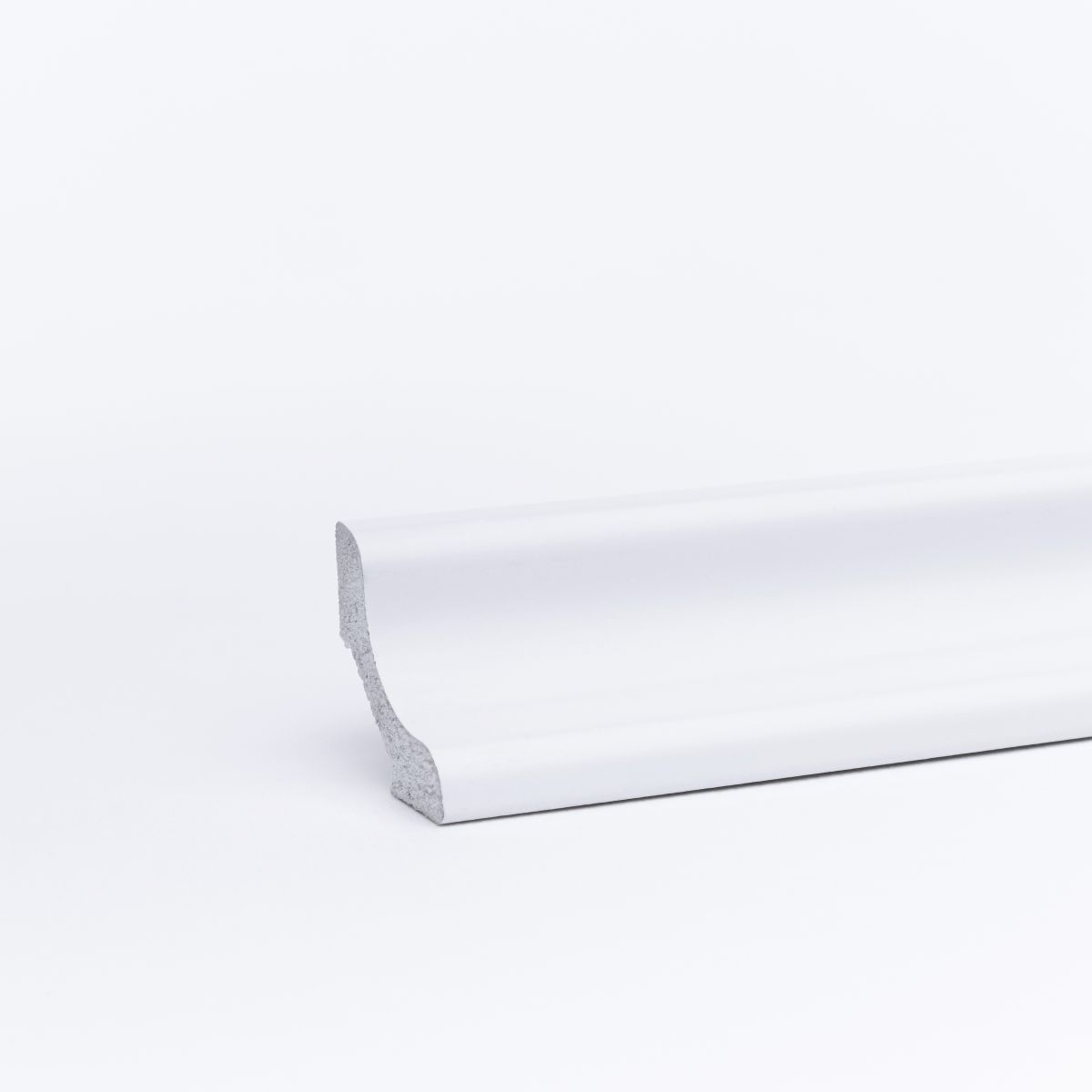 Coved profile skirting white Coved profile skirting white