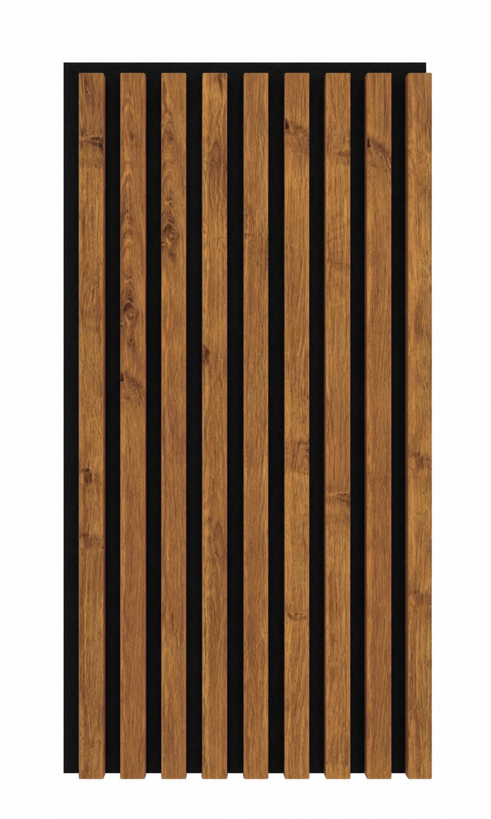 Acoustic+ Acoustic Panel Rustic Oak 800 x 400 mm - Black Acoustic Felt