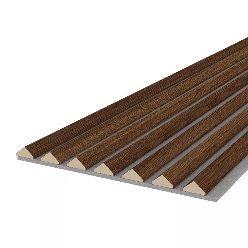 Muster K2 - Eiche dunkel - Akustikfilz Grau