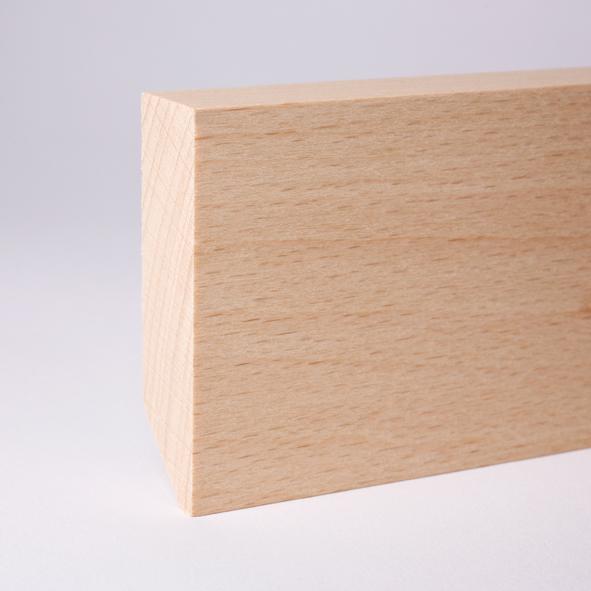 solid wood skirting 40mm with quadrangular untreated beech solid wood skirting 40mm with quadrangular untreated beech