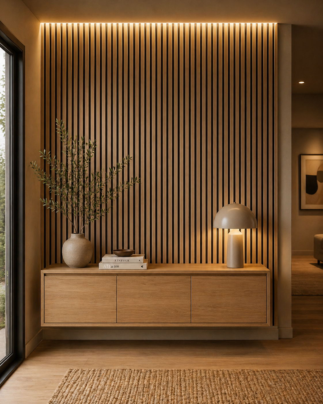 Acoustic+ Acoustic Panel Cashmere 2400 x 600 mm - Acoustic Felt Black