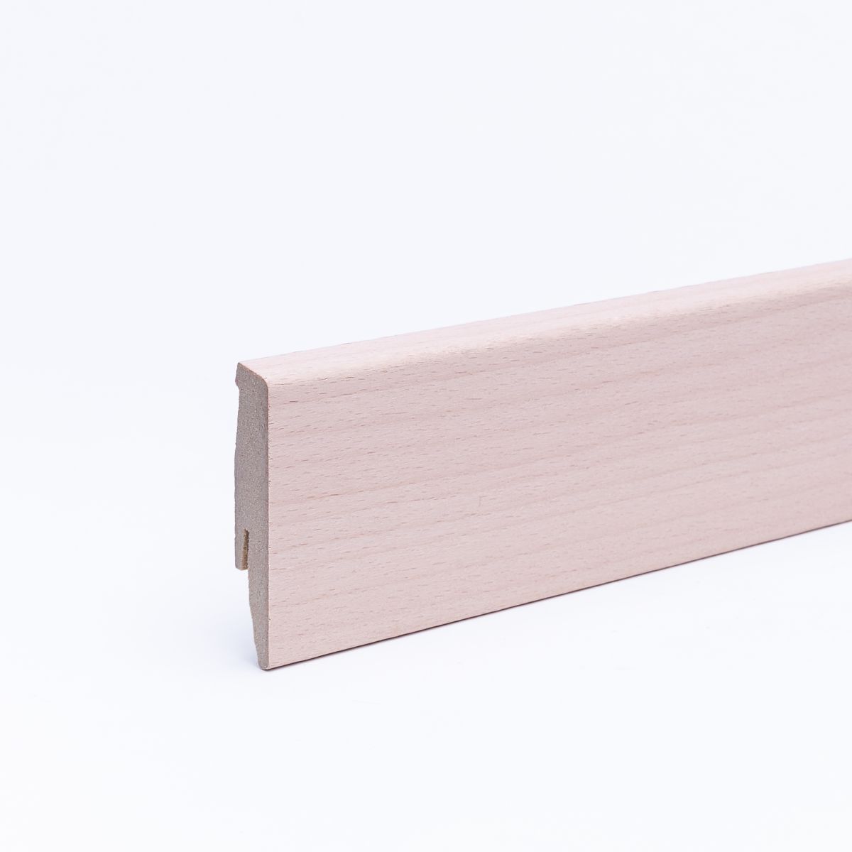 Furnier-Sockelleiste 60 mm Buche roh