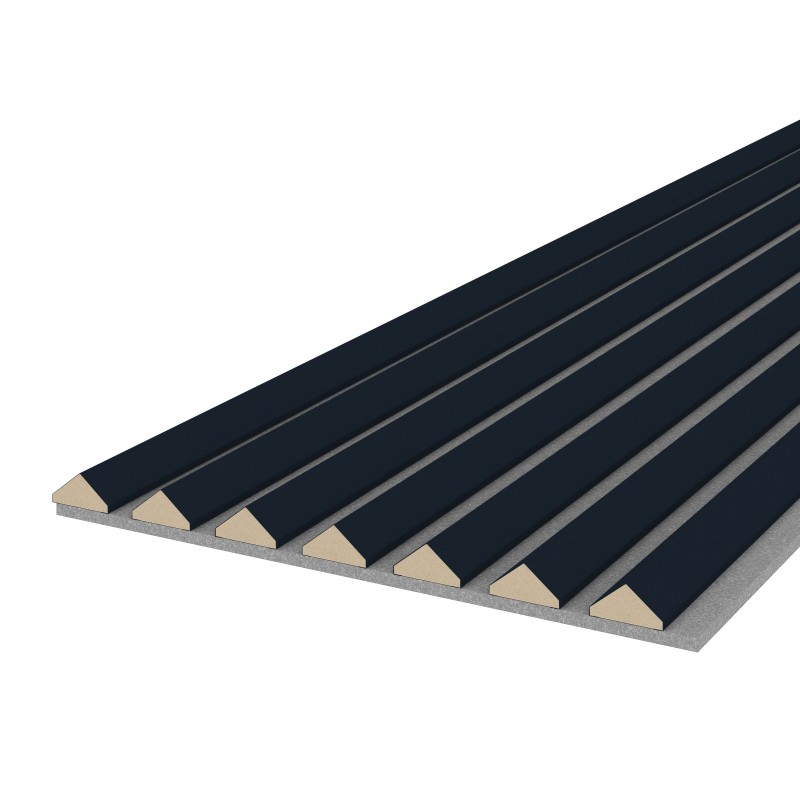 Acoustic panel K2 2600 x 400 mm - Acoustic felt Grey - Indigo