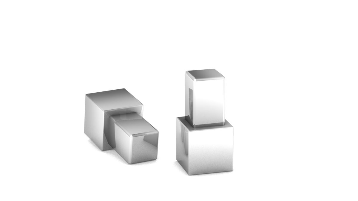 Prinz Edelstahl-Eckstück für Vierkantprofil 10 mm - massiv - Edelstahl glänzend