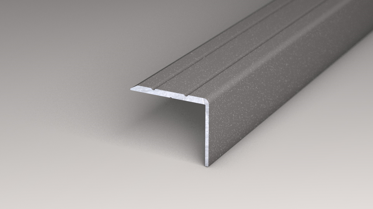 Angle profile 24,5 x 20 mm - 1,00 m for gluing - Grey metallic Angle profile 24,5 x 20 mm - 1,00 m for gluing - Grey metallic
