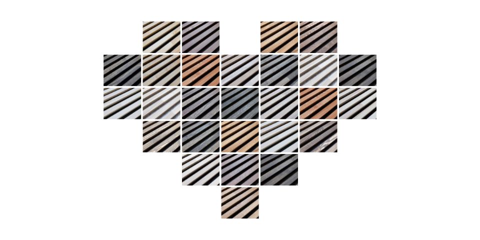 Samples for acoustic panels