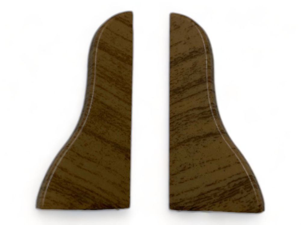 Abschluß links und rechts für Kunststoff Sockelleiste 21 x 48 x 2.500 Eiche Rustikal