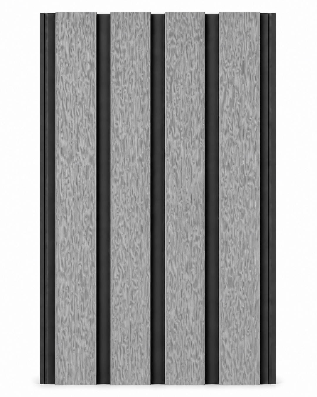 Outdoor WPC Wandpaneel Grau – 2350 x 219 x 26 mm | Wetterfest & UV-beständig