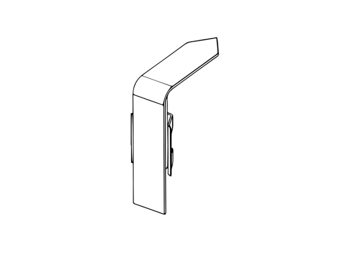 Innenecke für Heizungsrohrverkleidung Kunststoff 45 x 110mm