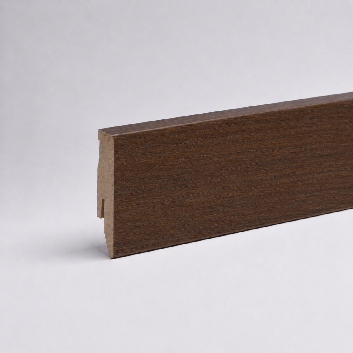 Sockelleiste mit Holzoptik 60 mm Eiche dunkel