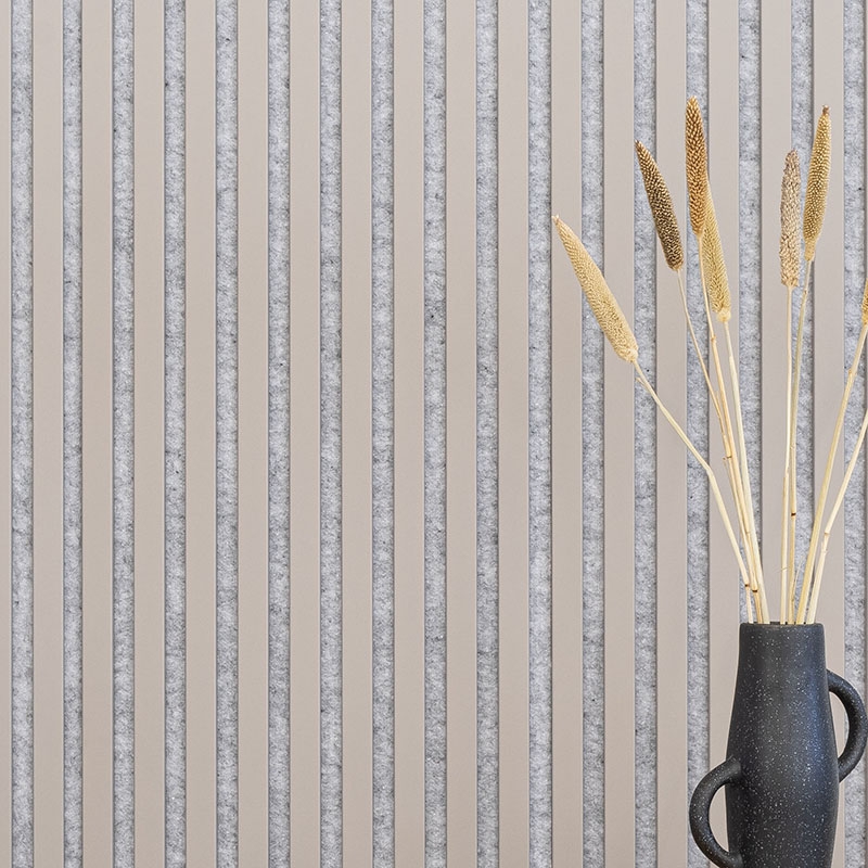 Acoustic+ Acoustic Panel Sand Gray 400 x 400 mm - Acoustic Felt Gray