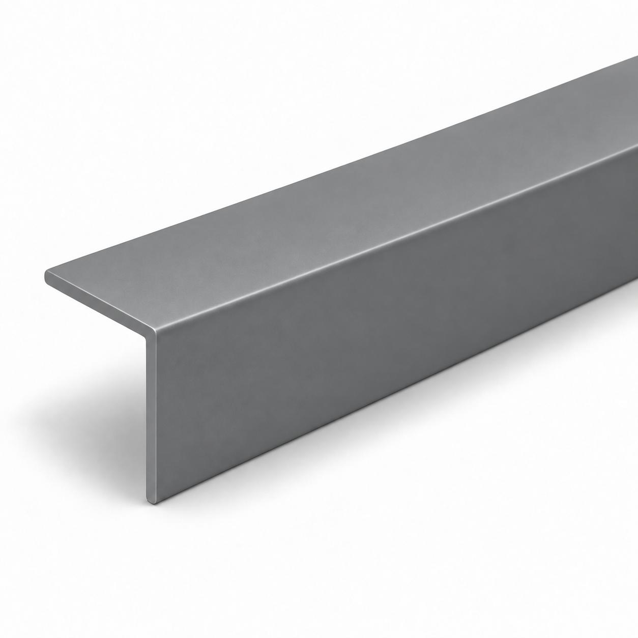 Hart-PVC Winkelprofil 40 x 40 mm - Eckschutzwinkel - 2,5 m - grau