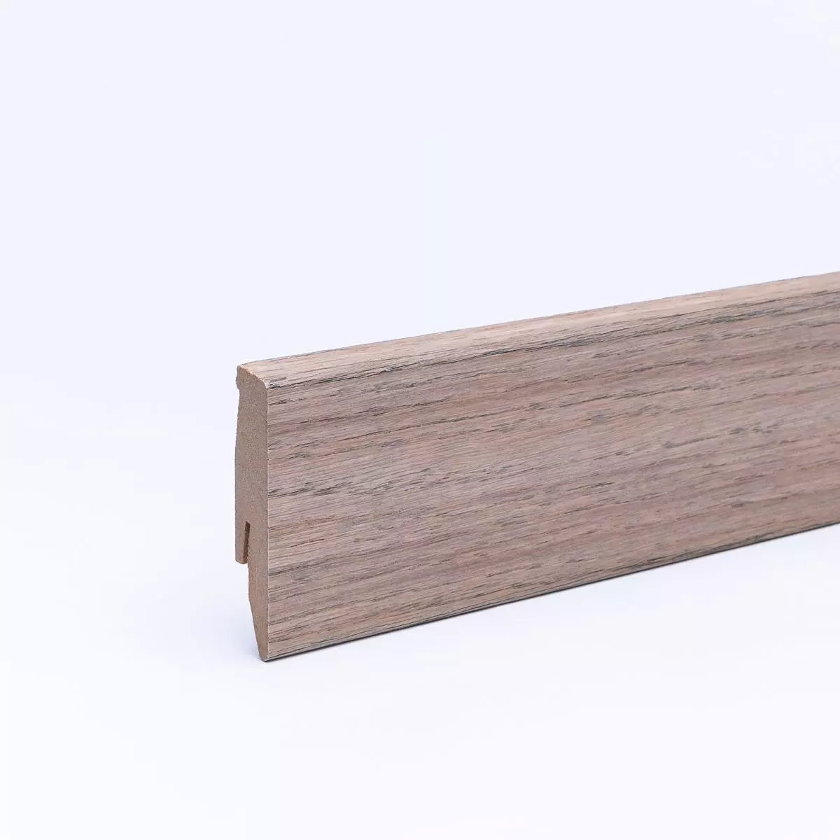 Furnier-Sockelleiste 60 mm Eiche graphit