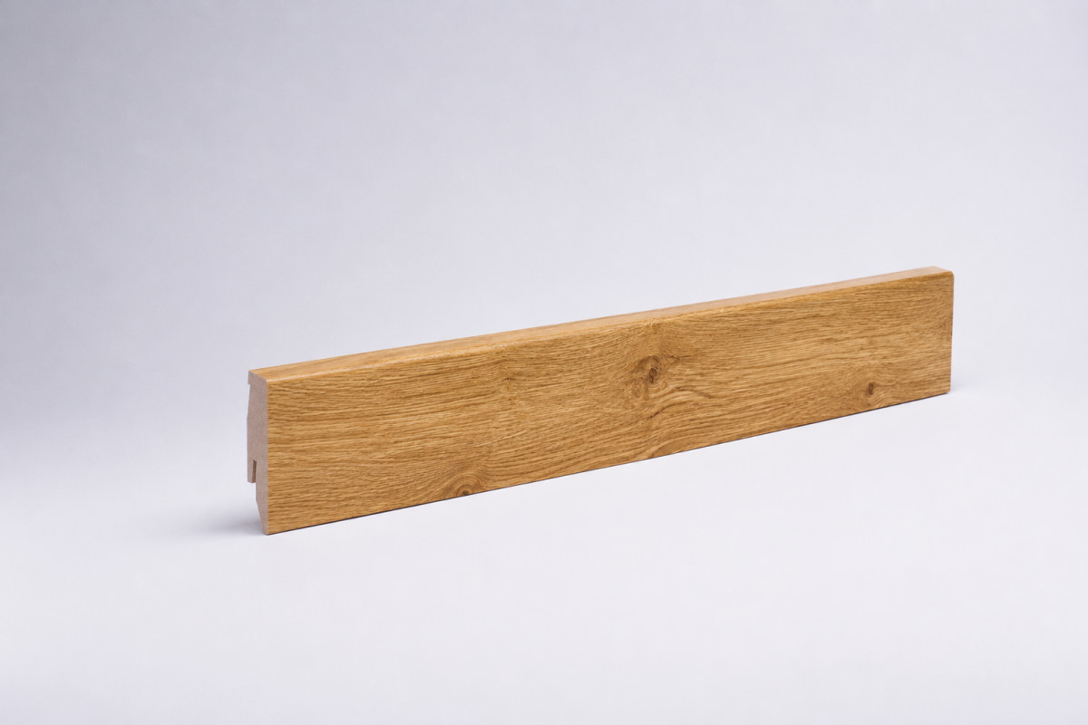 Skirting with wood optics 60 mm wild oak