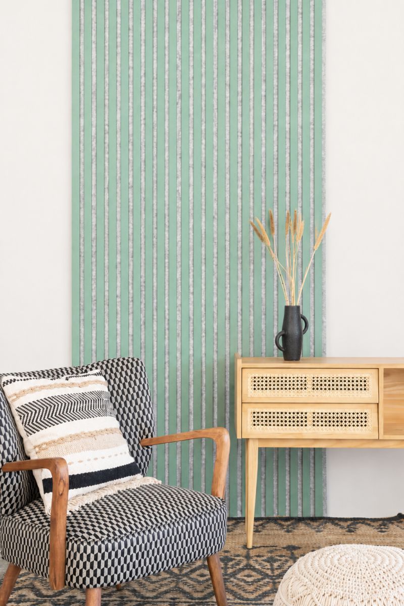 Acoustic+ Acoustic Panel Mint 2400 x 600 mm - Acoustic Felt Gray