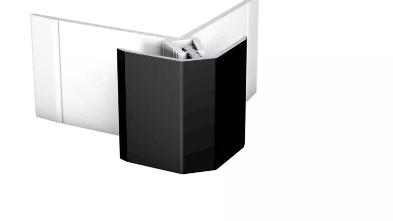 MuraTec Alu-Außenwinkel, Schwarz - für Belagstärken 6,0 - 9,0 mm