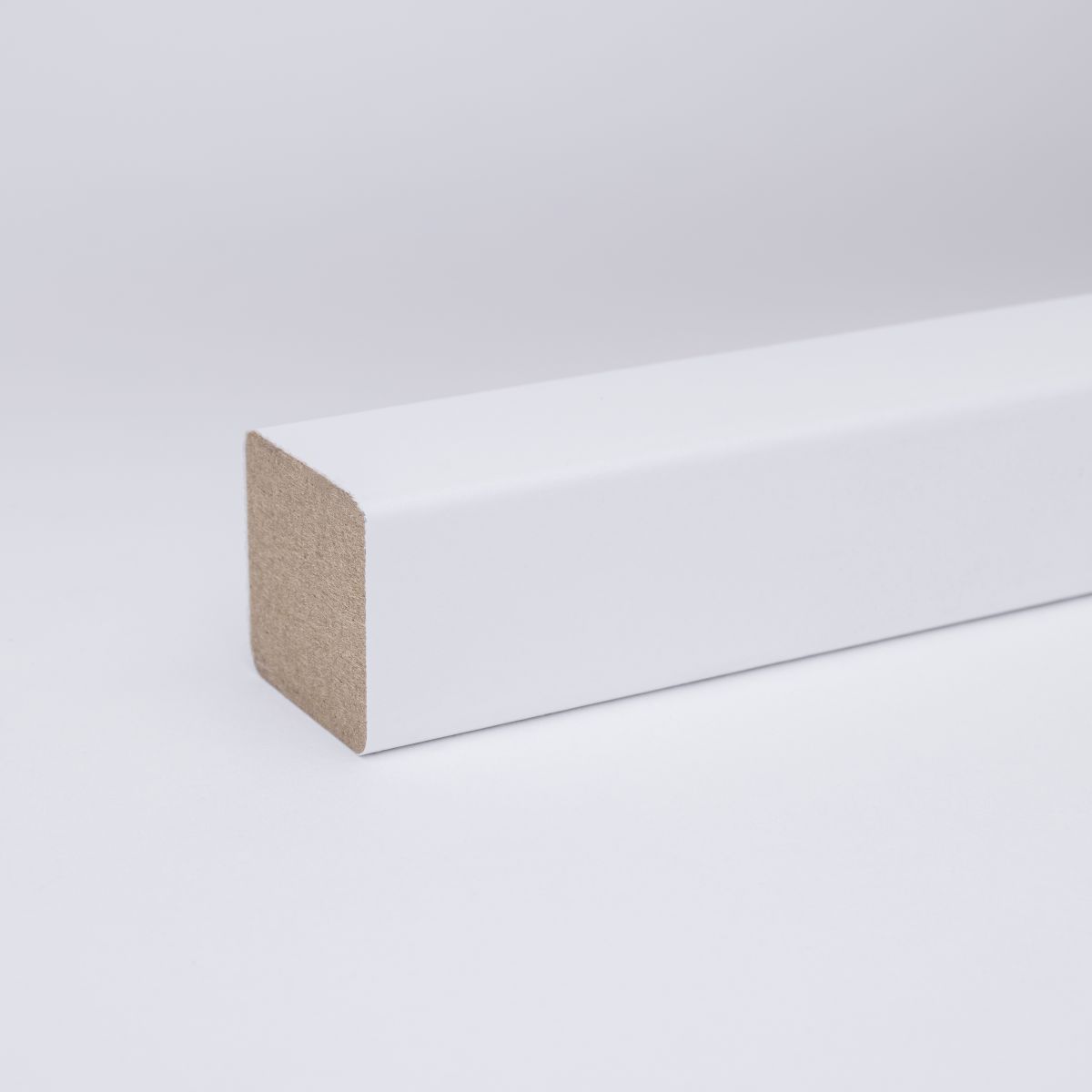 MDF skirting as square profile 20 mm white MDF skirting as square profile 20 mm white