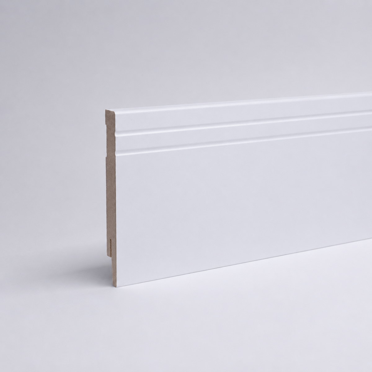 Sockelleiste Cottbusser Profil 100 mm MDF - Weiß