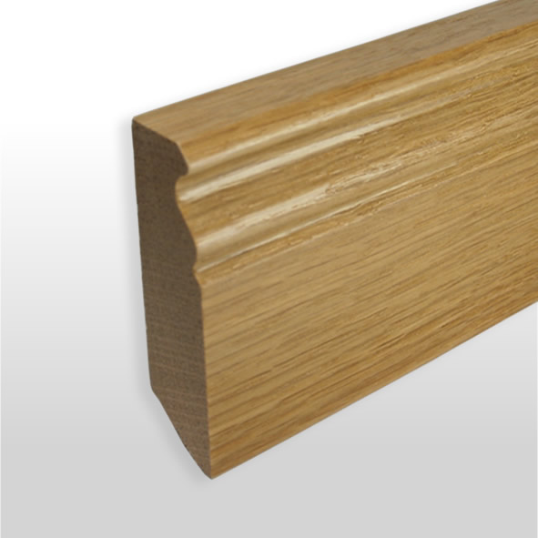 Sockelleiste Berliner Profil 60mm - Eiche gelackt