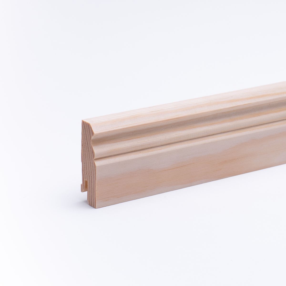 solid wood skirting 60mm with profile Berlin untreated pine solid wood skirting 60mm with profile Berlin untreated pine