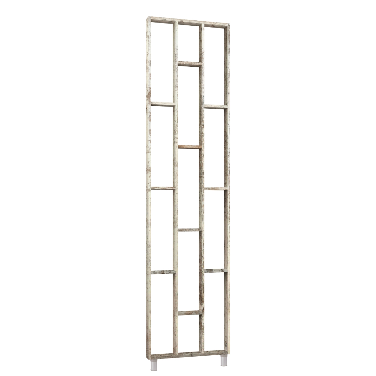 Design room divider, shelving system 75 x 634 x 2500 mm - Rustic pine Design room divider, shelving system 75 x 634 x 2500 mm - Rustic pine