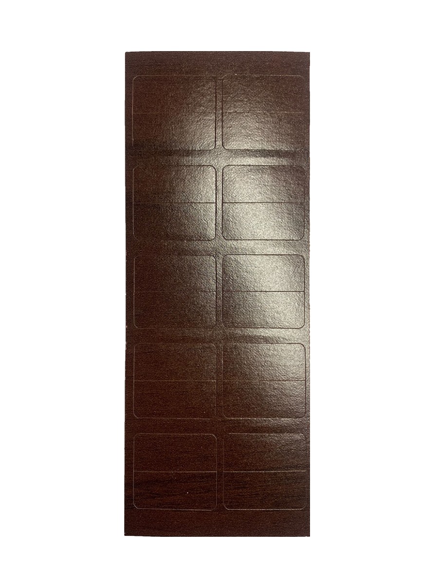 Finishing for wall/panel slats 27x12mm dark oak Finishing for wall/panel slats 27x12mm dark oak