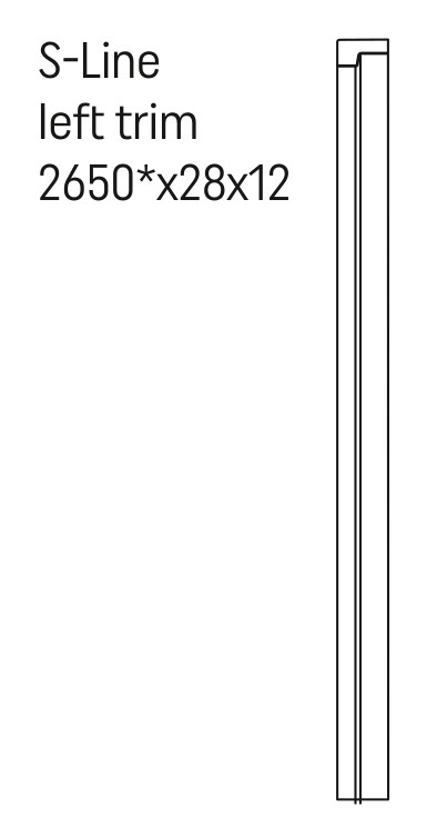 VOX Linerio S-Line End Cap Left - White
