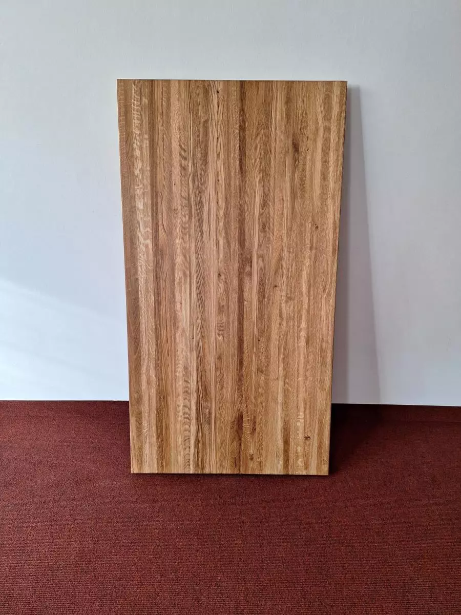 Massivholz - Tischplatte 60 mm Eiche geölt 120 x 60 cm