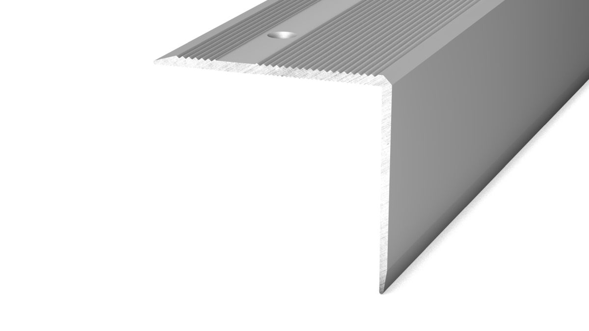 Stair edge profile 45 x 40 mm silver - 1,00 m Stair edge profile 45 x 40 mm silver - 1,00 m