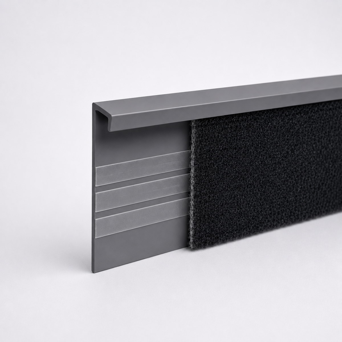 Floorcovering flexi-profile grey