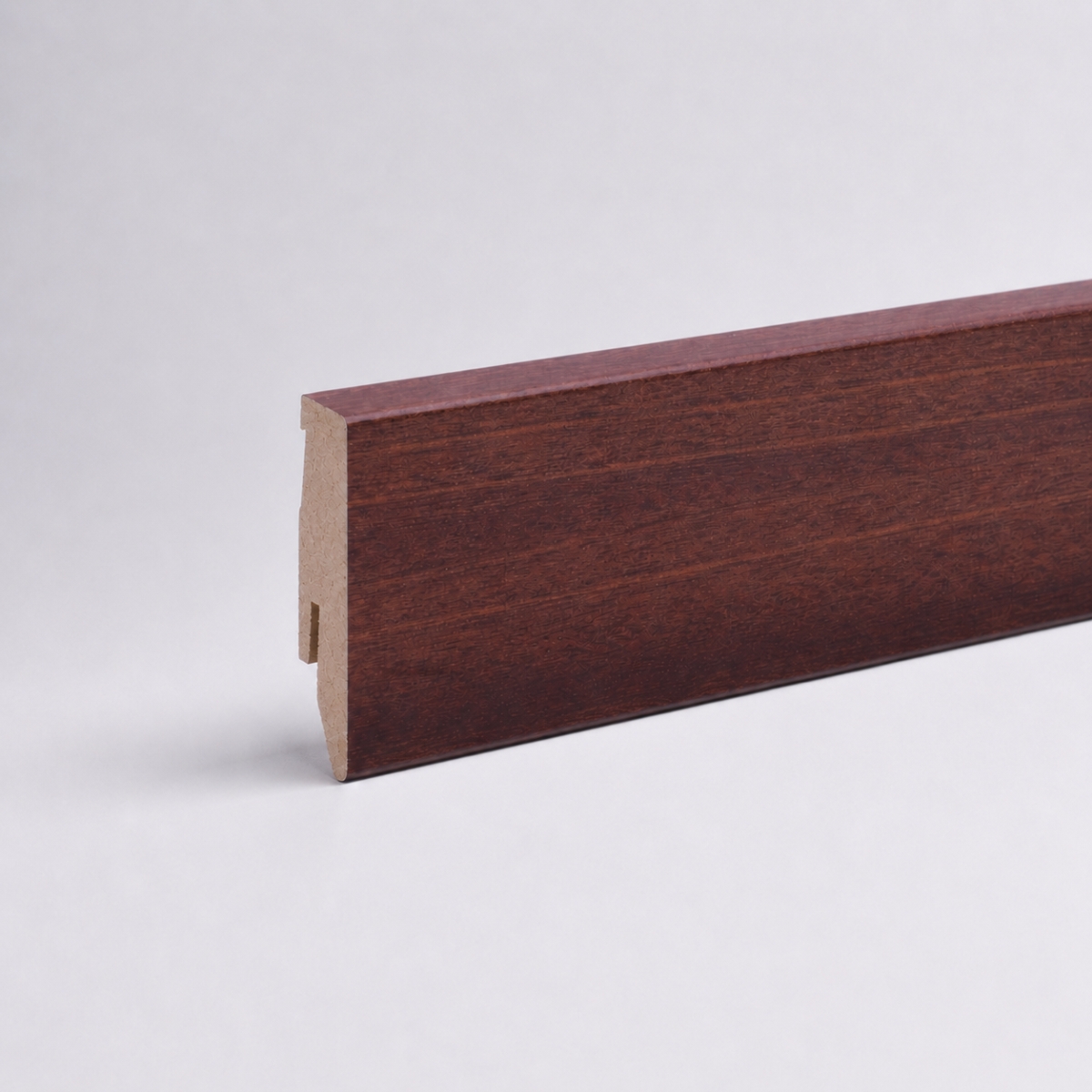 Sockelleiste mit Holzoptik 60 mm Merbau