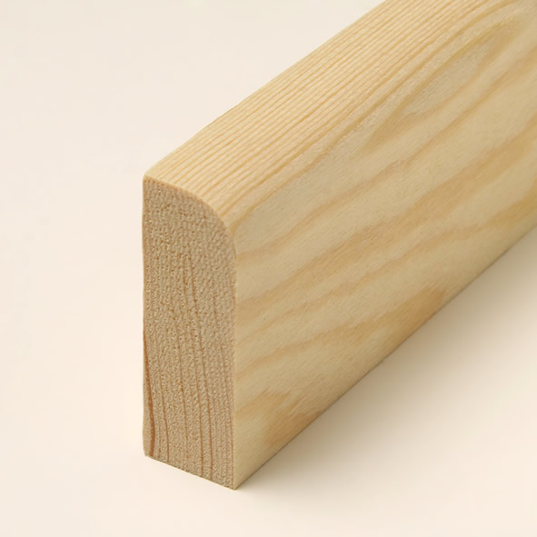 solid wood skirting 60mm with rounded front edge untreated pine solid wood skirting 60mm with rounded front edge untreated pine