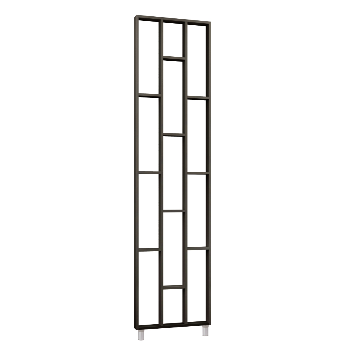 Design room divider, shelving system 75 x 634 x 2500 mm - Black Design room divider, shelving system 75 x 634 x 2500 mm - Black