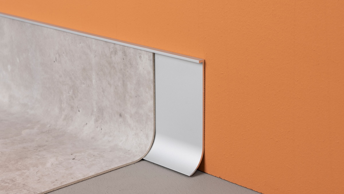 Alu-Hohlkehlleiste - 5,3 x 82 x 4000 mm - für Beläge bis 3,5 mm