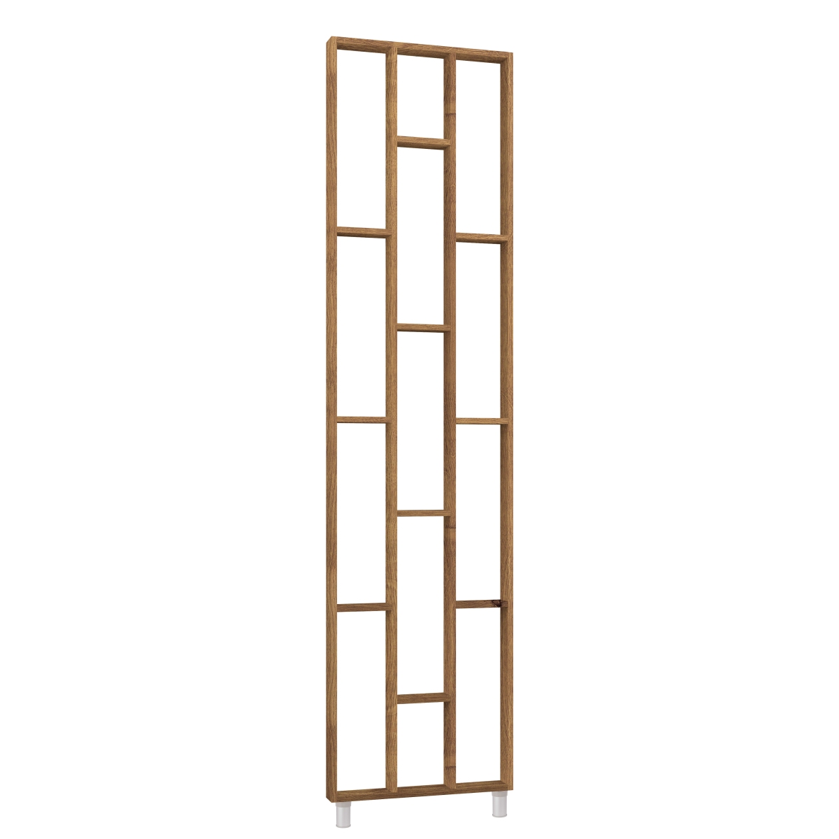 Design room divider, shelving system 75 x 634 x 2500 mm - Rustic oak Design room divider, shelving system 75 x 634 x 2500 mm - Rustic oak