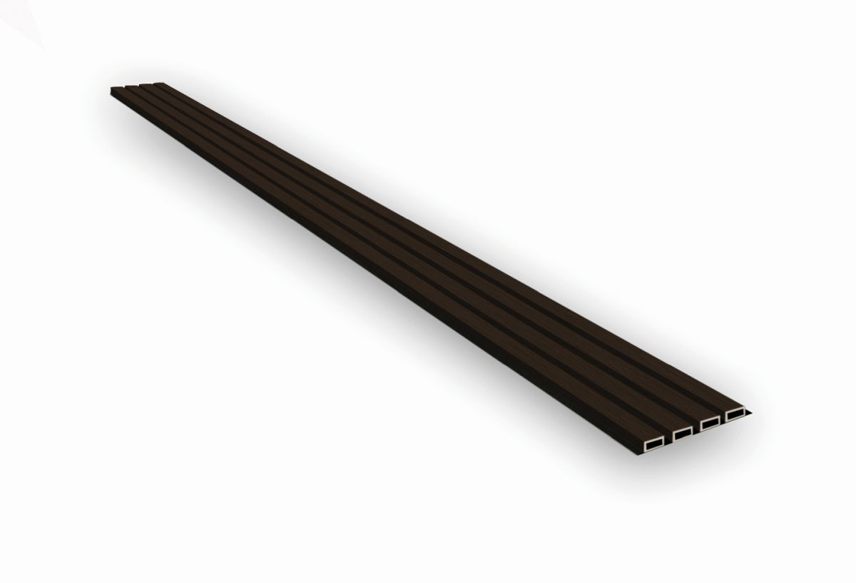 Muster | Outdoor WPC Wandpaneel Dunkelbraun