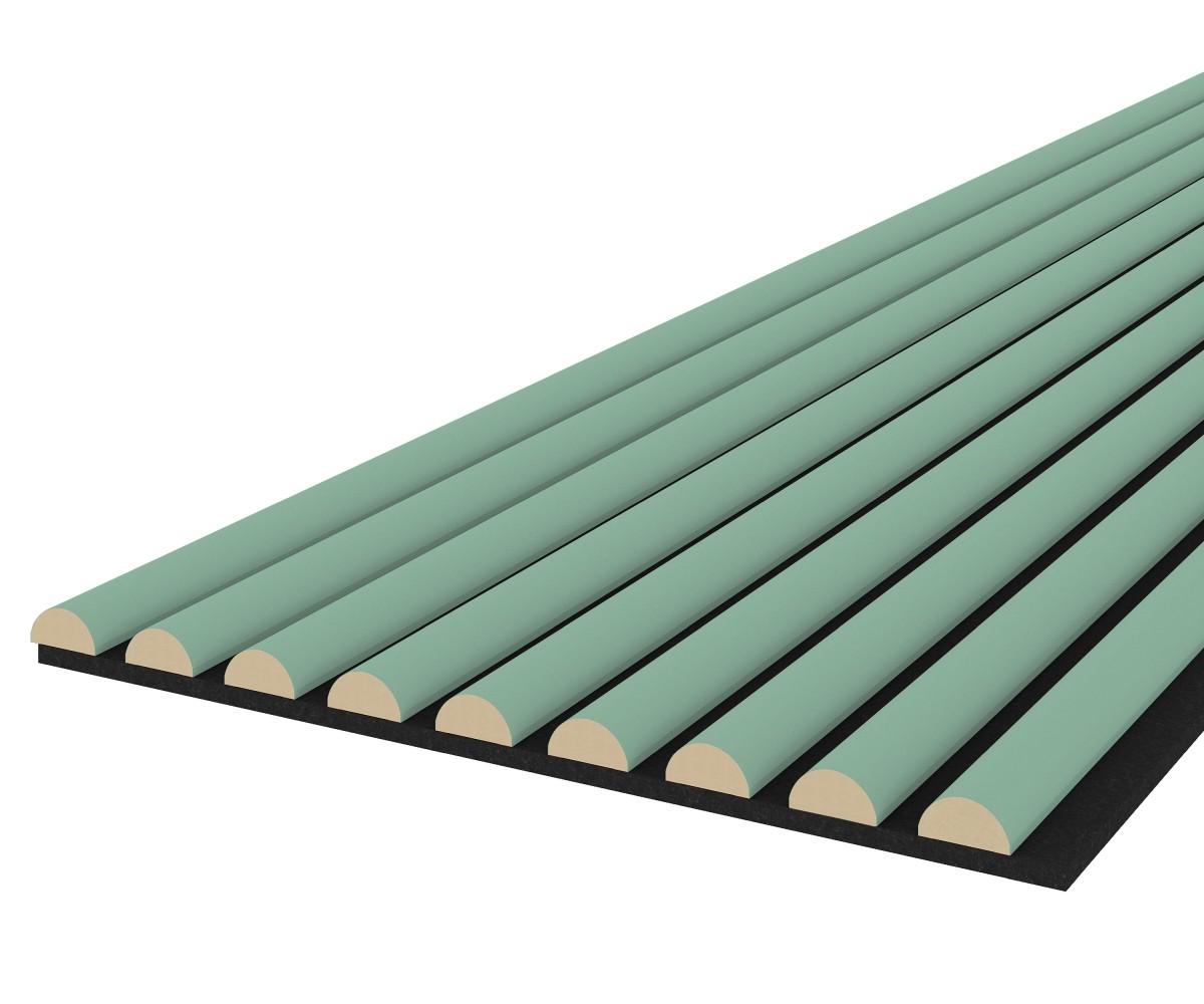 Acoustic panel WAVE 2600 x 400 mm - Acoustic felt Black - Mint Acoustic panel WAVE 2600 x 400 mm - Acoustic felt Black - Mint