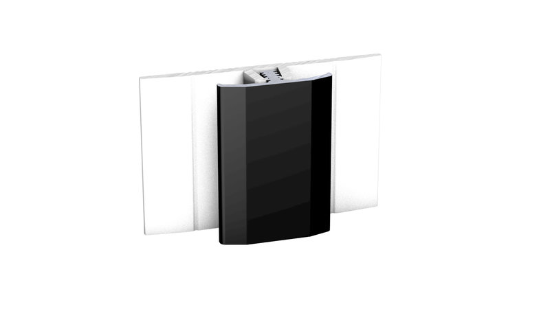 MuraTec aluminum connecting profile, black - for covering thicknesses 3.0 - 5.0 mm MuraTec aluminum connecting profile, black - for covering thicknesses 3.0 - 5.0 mm