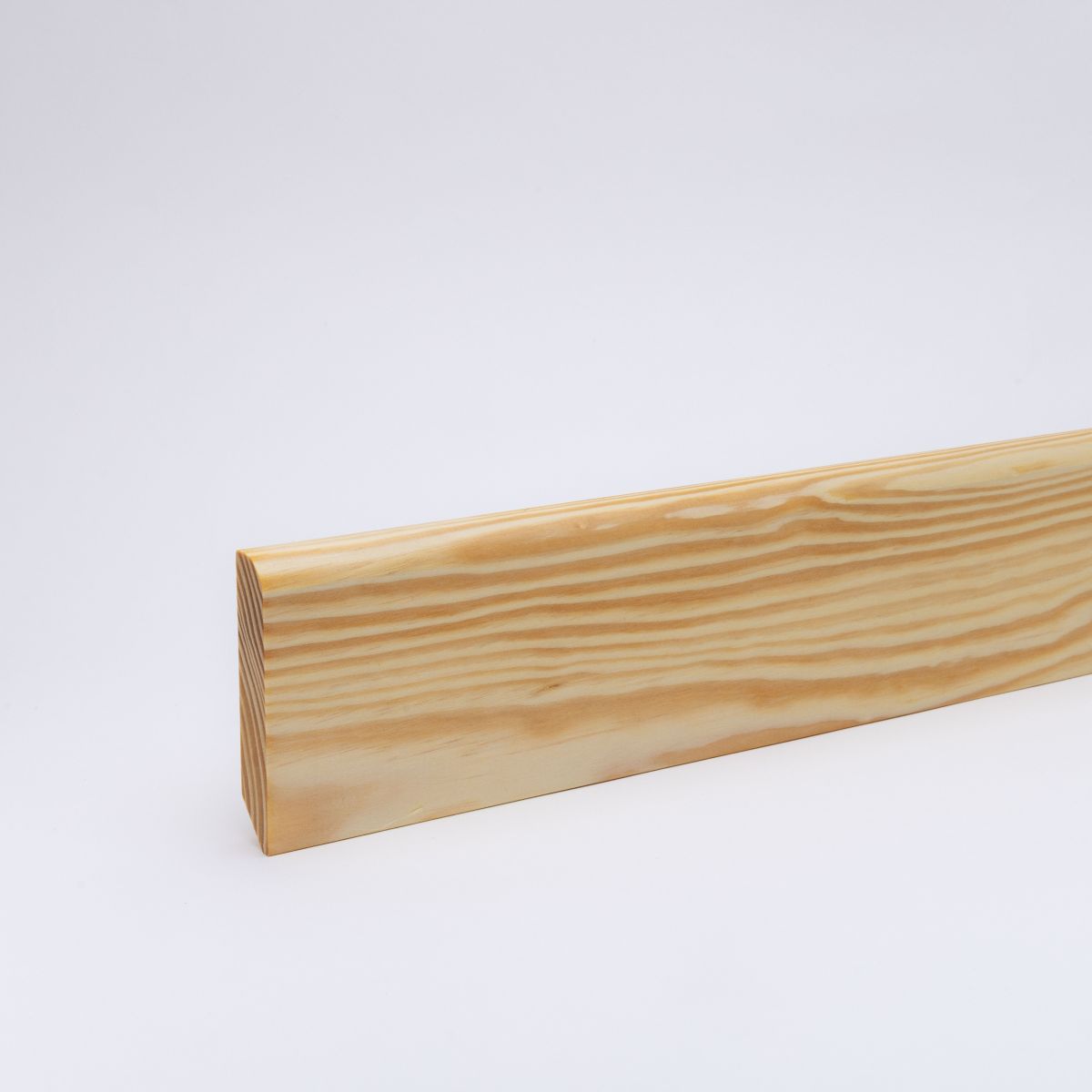Solid wood skirting board rounded 90mm - pine oiled Solid wood skirting board rounded 90mm - pine oiled