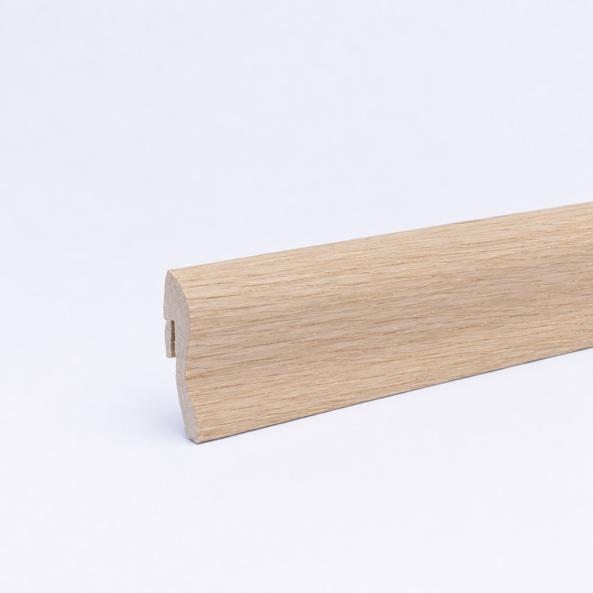 Furnier Sockelleiste 40 mm Eiche unbehandelt - Echtholzfurnier