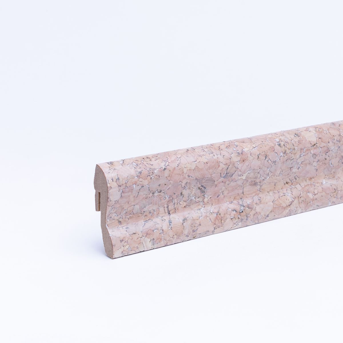 Cork skirting 40mm cork coarse creame varnished Cork skirting 40mm cork coarse creame varnished