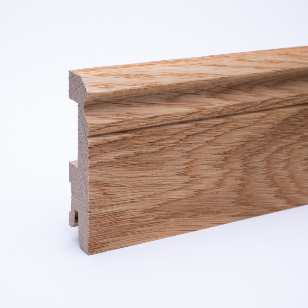 solid wood skirting 80mm with Berlin profile oiled oak solid wood skirting 80mm with Berlin profile oiled oak