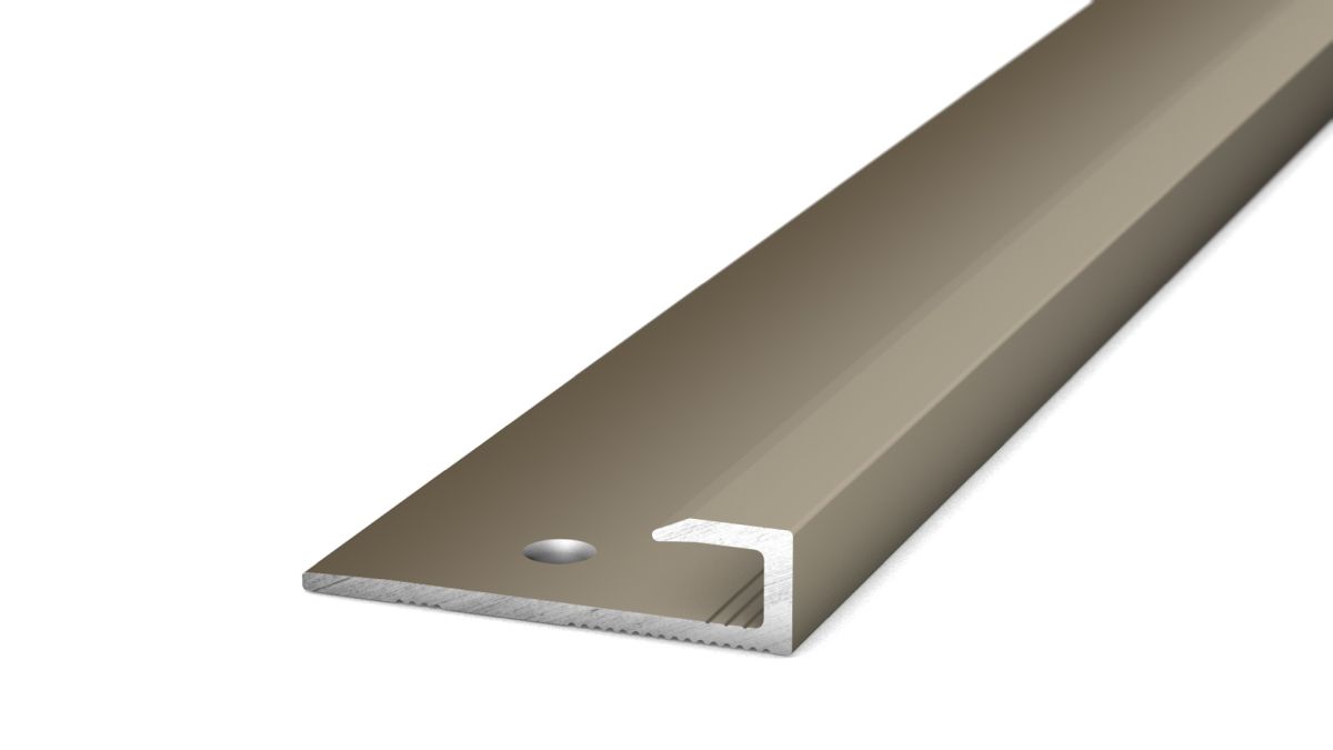 Prinz Einschubprofil 27 x 6,4 mm - Nr. 212 - Edelstahl matt - 250 cm