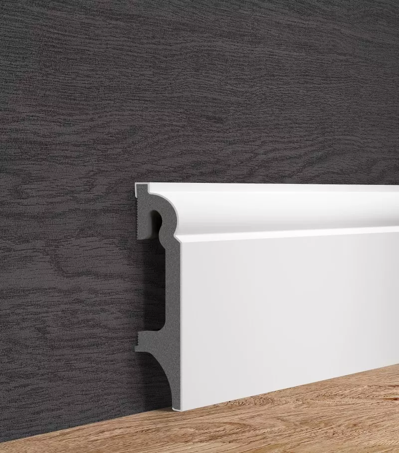 Sockelleiste Espumo ESP301 - 80mm Weiß