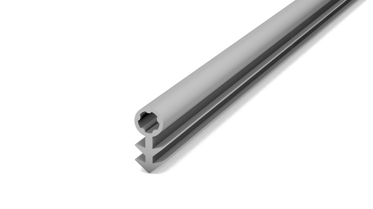 Rubber seal light gray - roll of 100 m Rubber seal light gray - roll of 100 m