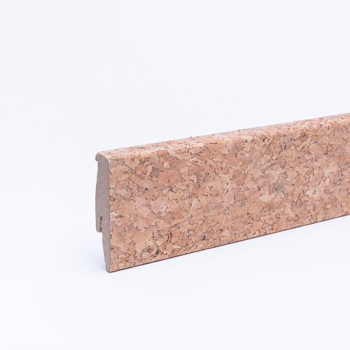 Cork skirting 60mm untreated coarse cork Cork skirting 60mm untreated coarse cork