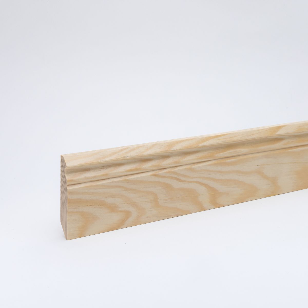 Solid wood skirting Berlin profile 90mm - pine lacquered Solid wood skirting Berlin profile 90mm - pine lacquered